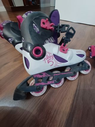 Patines oxelo Decathlon con protecciones 