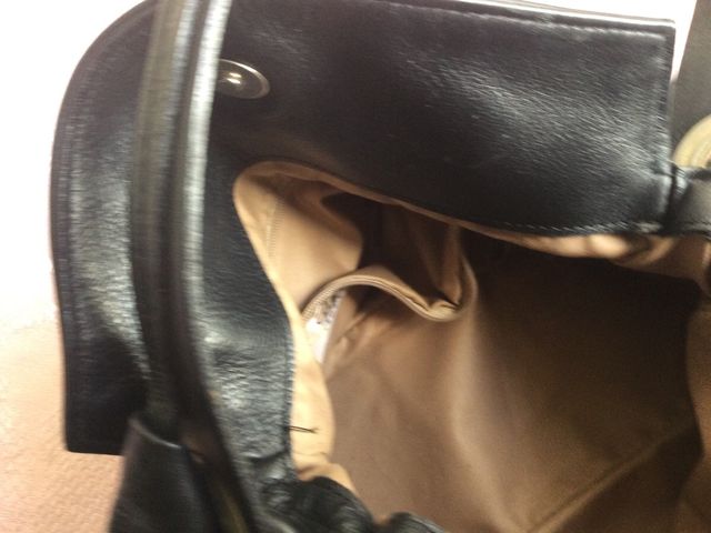 Bolso negro piel    Brotys 34x20