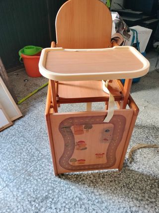 Trona de madera maciza como nueva 
