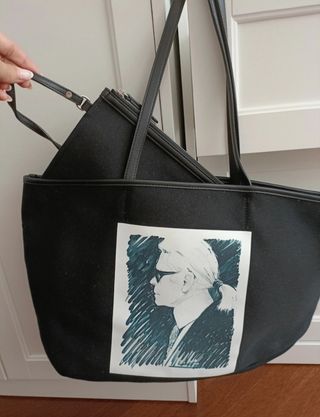 Bolso tote negro Karl Lagerfeld, nuevo