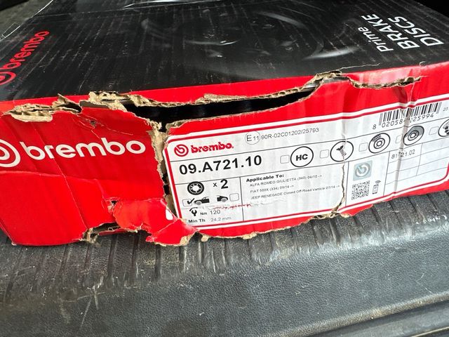 Discos de freno delanteros