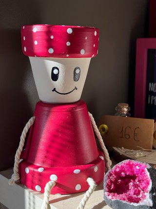 MACETAS MUÑECOS DECORATIVAS