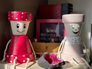MACETAS MUÑECOS DECORATIVAS