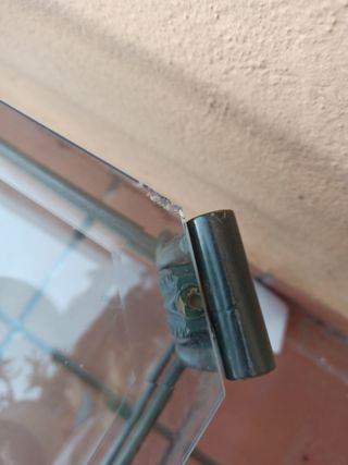 Mesa cristal y forja