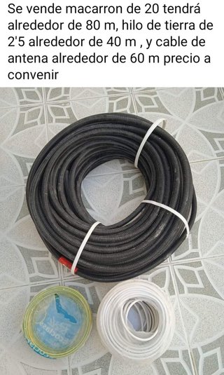 Se vende material de electricidad