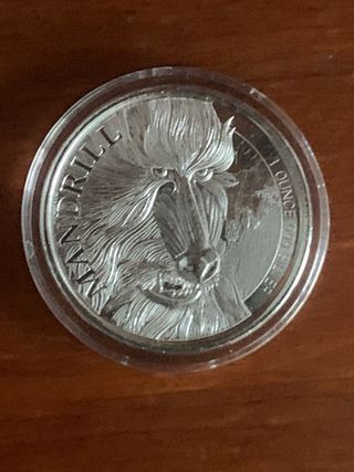 Moneda 1 oz MANDRILL camerun