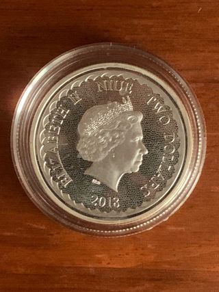 Moneda 1 oz DOBLE DRAGON nive