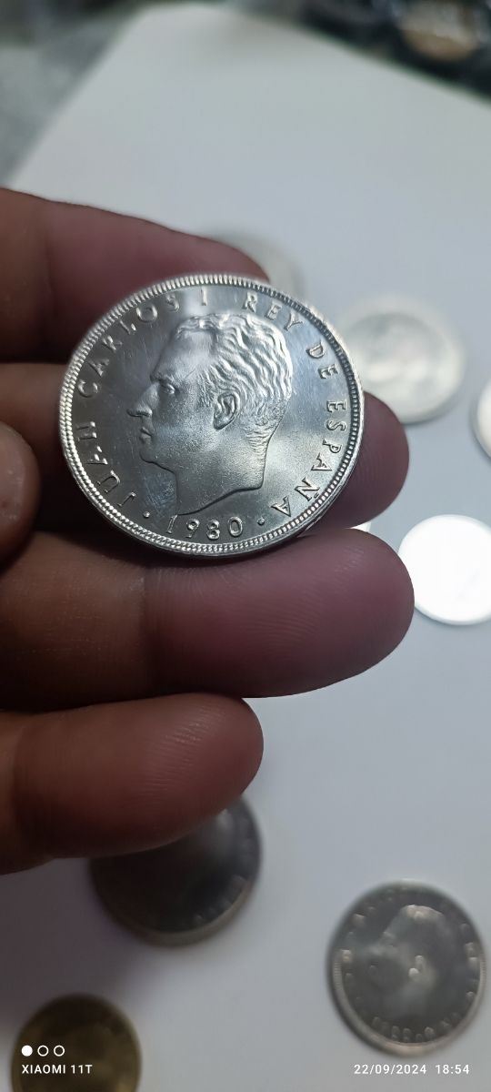 Monedas Rey Juan Carlos 1°  Mundial del 82.