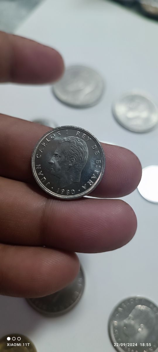 Monedas Rey Juan Carlos 1°  Mundial del 82.