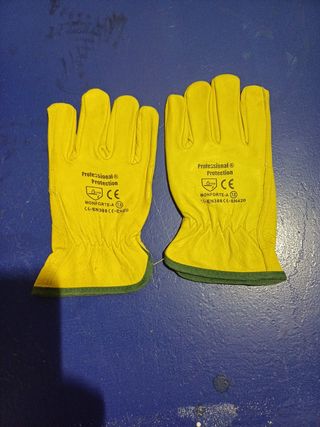 Guantes piel trabajo t.7.5