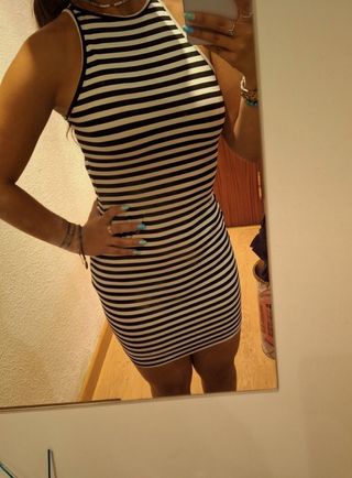 vestido de rayas