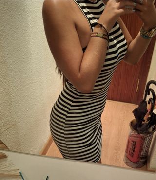 vestido de rayas