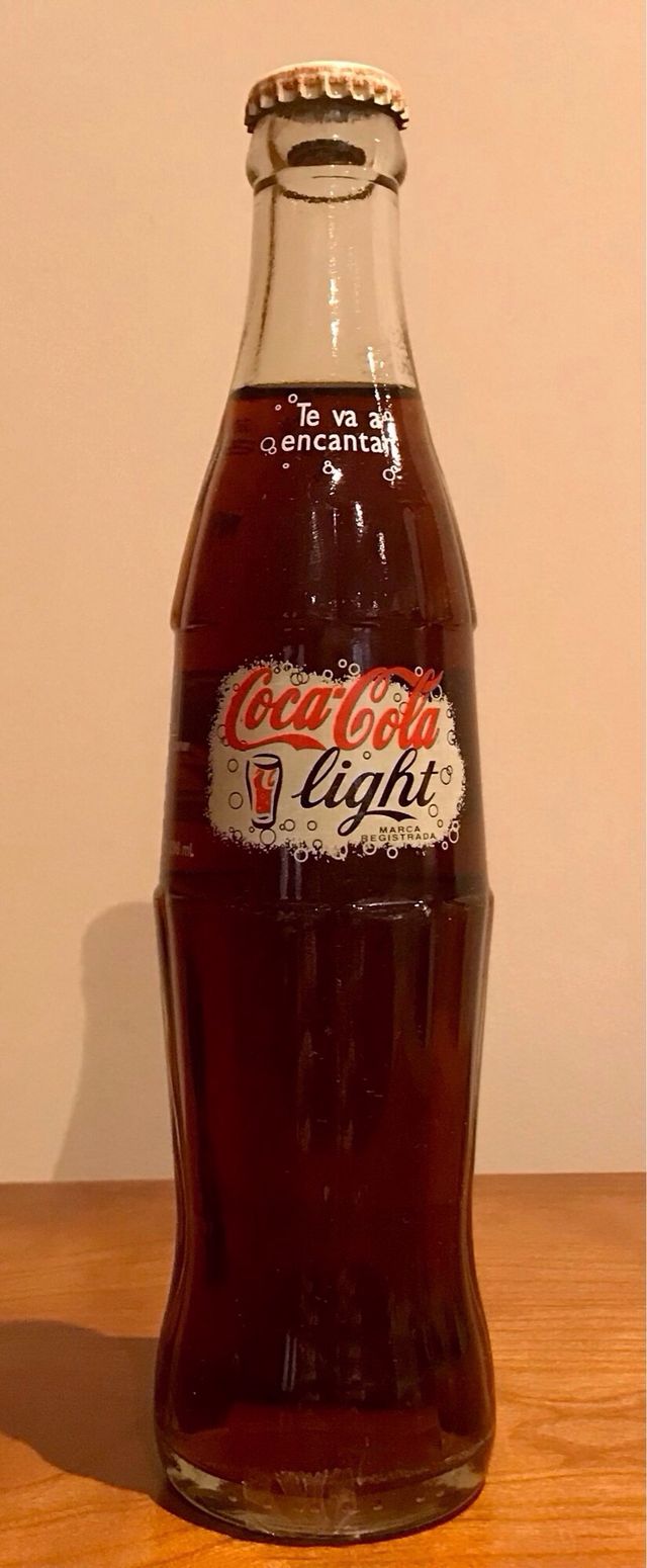 Botella Coca Cola Light República Dominicana 296