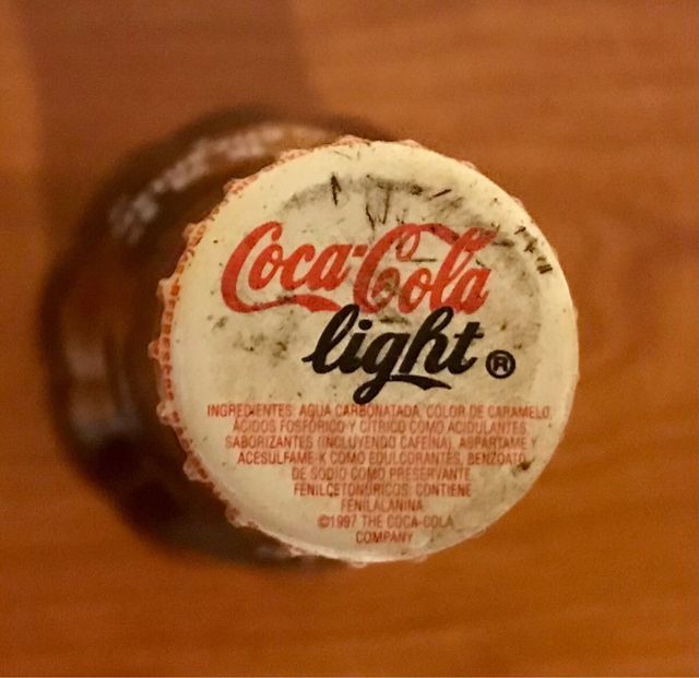 Botella Coca Cola Light República Dominicana 296