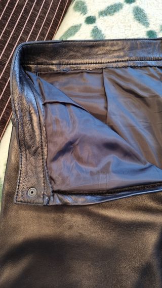 Pantalón de cuero auténtico