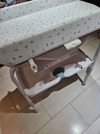 Bañera-cambiador bebe