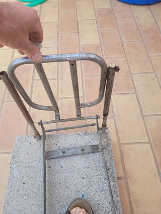 Porta paquete cromado reversible