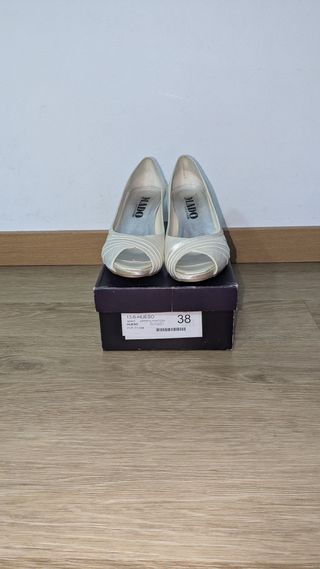 Zapatos novia Hueso 38 número