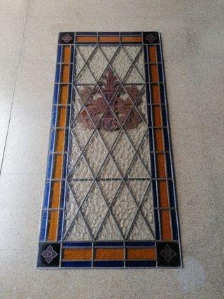 Cristales emplomados. Vitrall antiguo vidriera. 