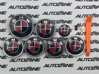 Pack emblemas BMW Rojo/Negro para Serie 3 E90