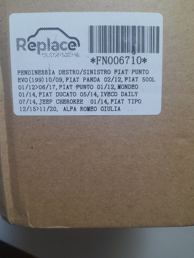 Antinieblas delantero alfa romeo,jeep...