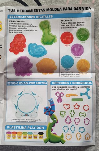 Juego de  plastelinas. Play-doh interactivo