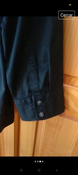 Blusa de mujer abotonada negra Banana Re