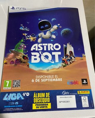 Albúm de la liga de panini con 32 cromos de futbol