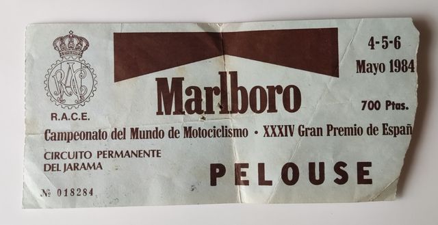 Entrada motociclismo 84