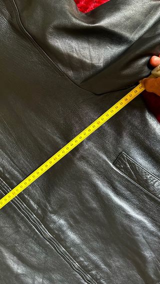 GIANNI VERSACE CAZADORA CUERO NEGRO HOMBRE L 