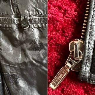 GIANNI VERSACE CAZADORA CUERO NEGRO HOMBRE L 