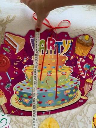 Banderin de cumpleanos pastel