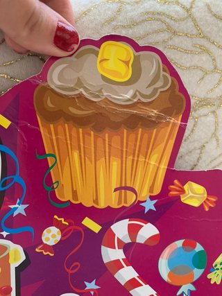 Banderin de cumpleanos pastel