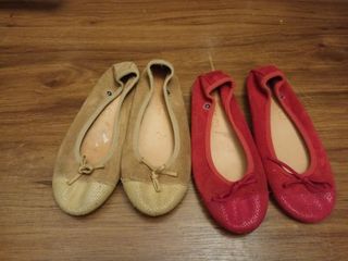 Merceditas  de piel para niña número 32
