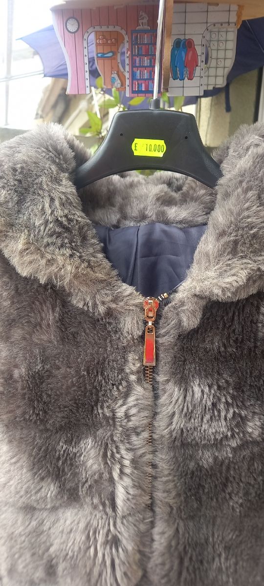 Giubbotto con cappuccio, grigio, tg S