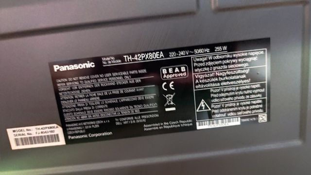 TV Plasma 40 pulgadas, sin TDT,marca Panasonic