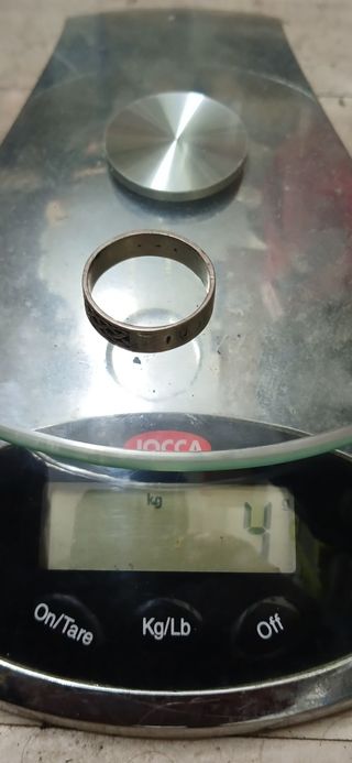 PLATA 925 anillo ( 4g ) GRANDE