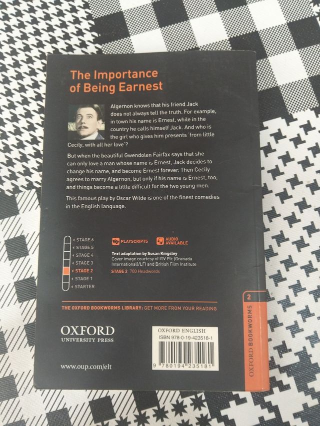 THE IMPORTANCE OF BEING EARNEST