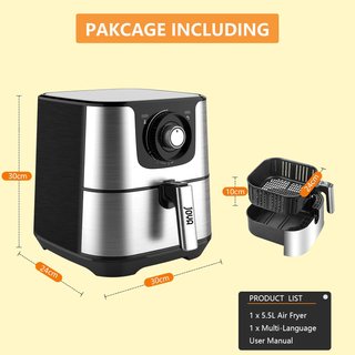 JOYA Freidora sin Aceite 5.5L XXL Freidora 1700W