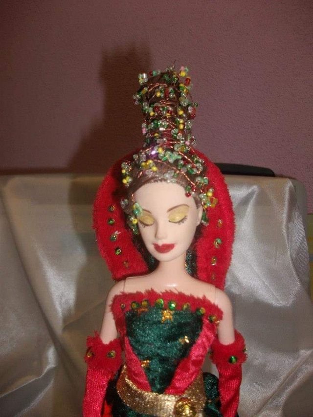 Barbie OOAK lady christmas