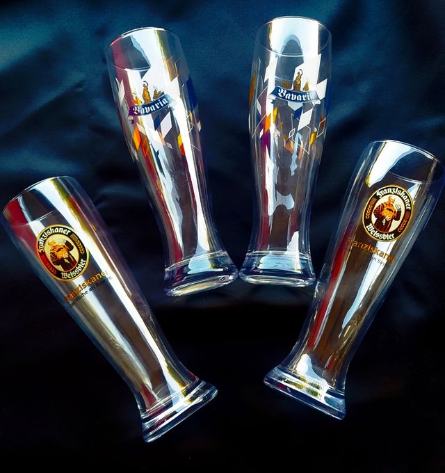 24 VASOS DE CERVEZA 0,5l Bavaria y Franziskaner