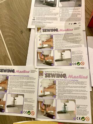 Diseño moda, maquina coser sin estrenar