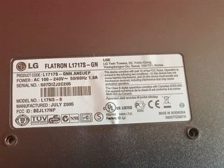 Monitor LG FLATRON L1717S - GN