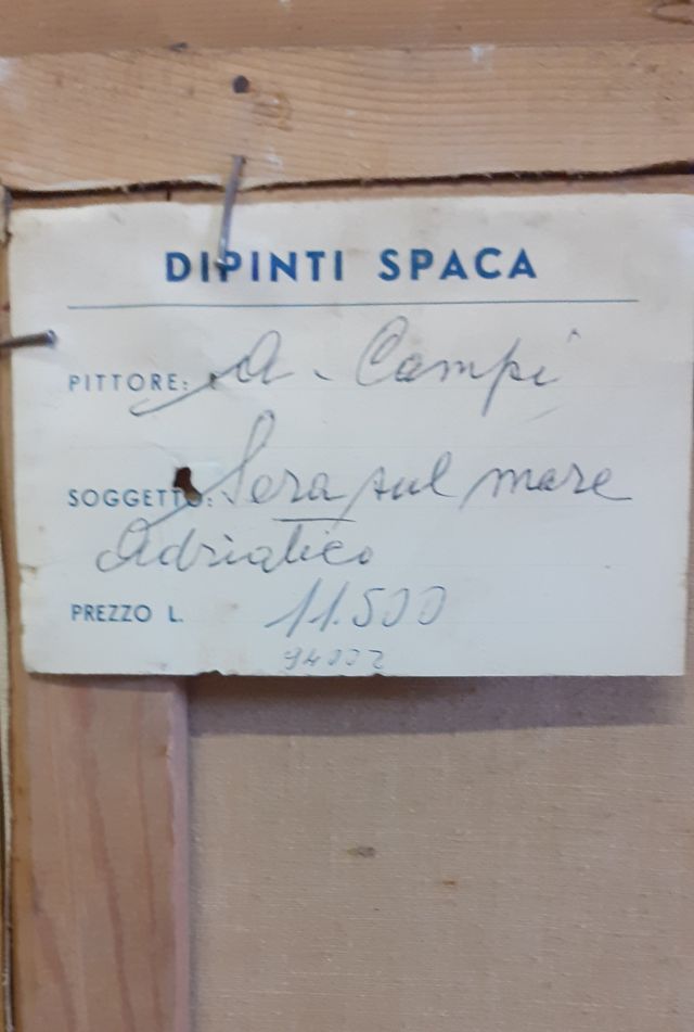 Quadro artista Prof- A. Campi (olio su tela) 