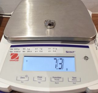 SORTIJA DE ORO BLANCO 18K/7.3Gr