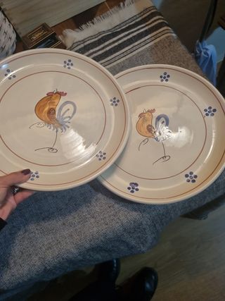 2 piatti per pizza o da portata pugliesi