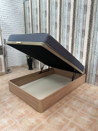 CAMA CANAPÉ ABATIBLE + COLCHON VISCO MATRIMONIAL