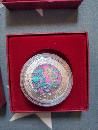 6 monedas Niobio y Plata Austria