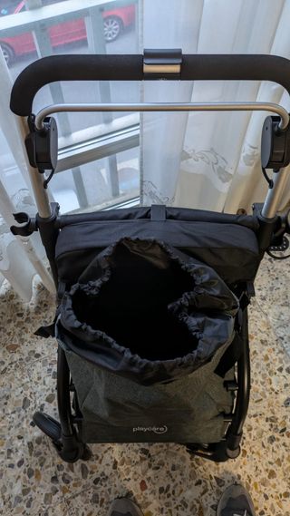 Andador carro de la compra con asiento y plegable