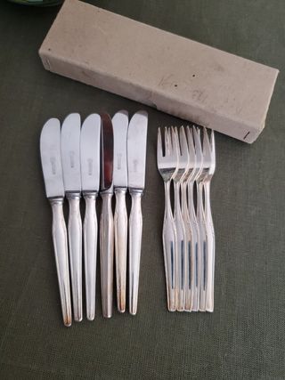 DALIA CUBIERTOS ALPACA POSTRE 6 PAX